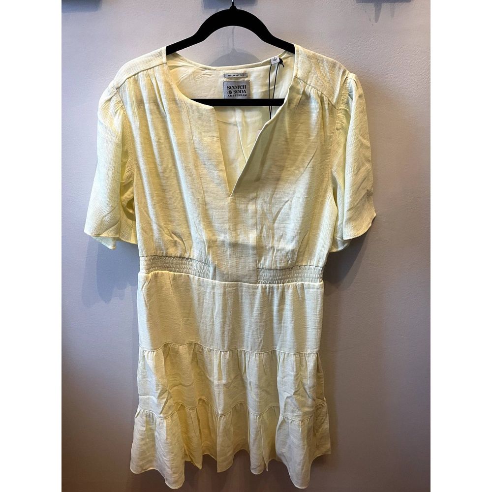 NWT Yellow Mid-Length Paneled Dress